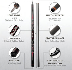 BLS - Carbon Fiber Pool Cue - CL02
