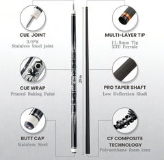 BLS - Carbon Fiber Pool Cue - JXGM