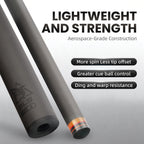 BlkCueShark - Carbon Fiber Pool Cue - JXGM (11.8mm)