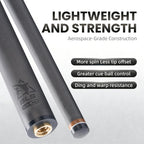 BlkCueShark - Carbon Fiber Jump-Break Cue - Vibrant Series