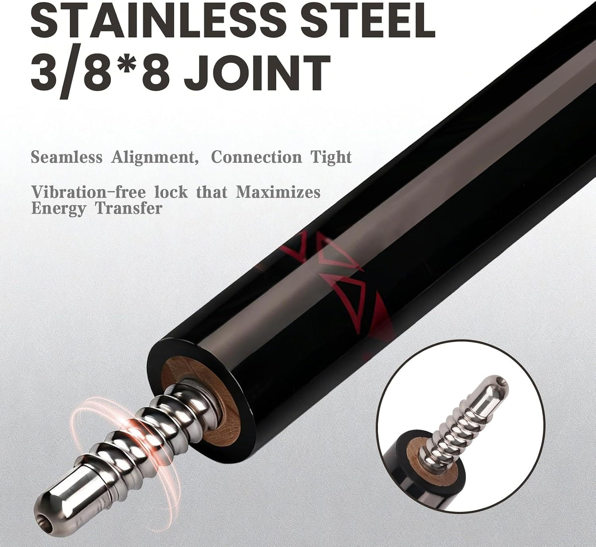 BlkCueShark - Carbon Fiber Pool Cue - CL02