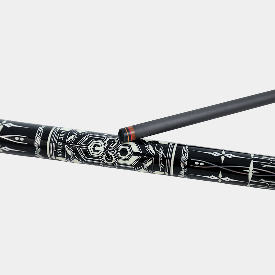 BlkCueShark - Carbon Fiber Pool Cue - JXGM (11.8mm)