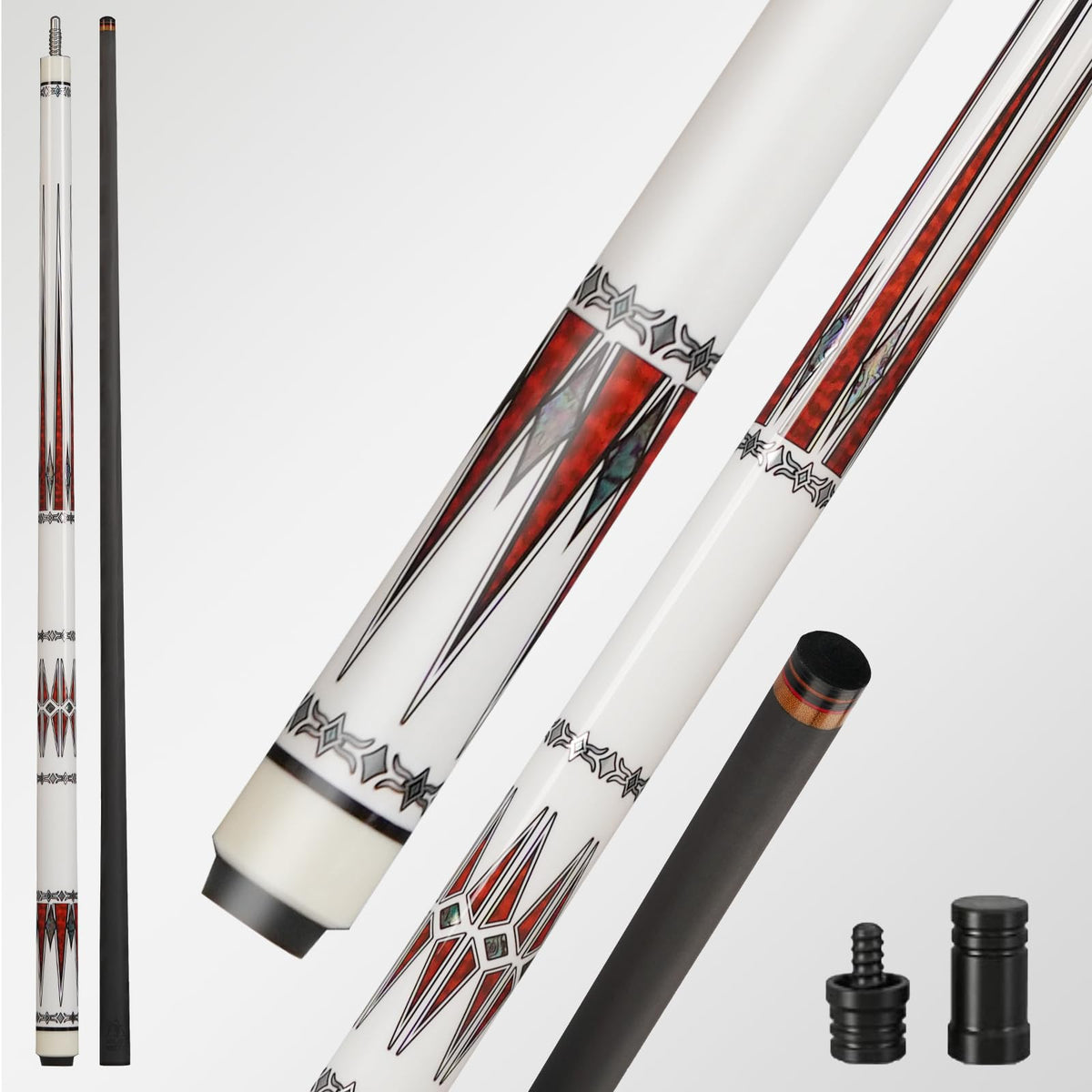 BlkCueShark - Carbon Fiber Pool Cue - U2