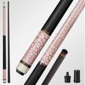 Carbon Fiber Pool Cue - Red Crack on White Ground