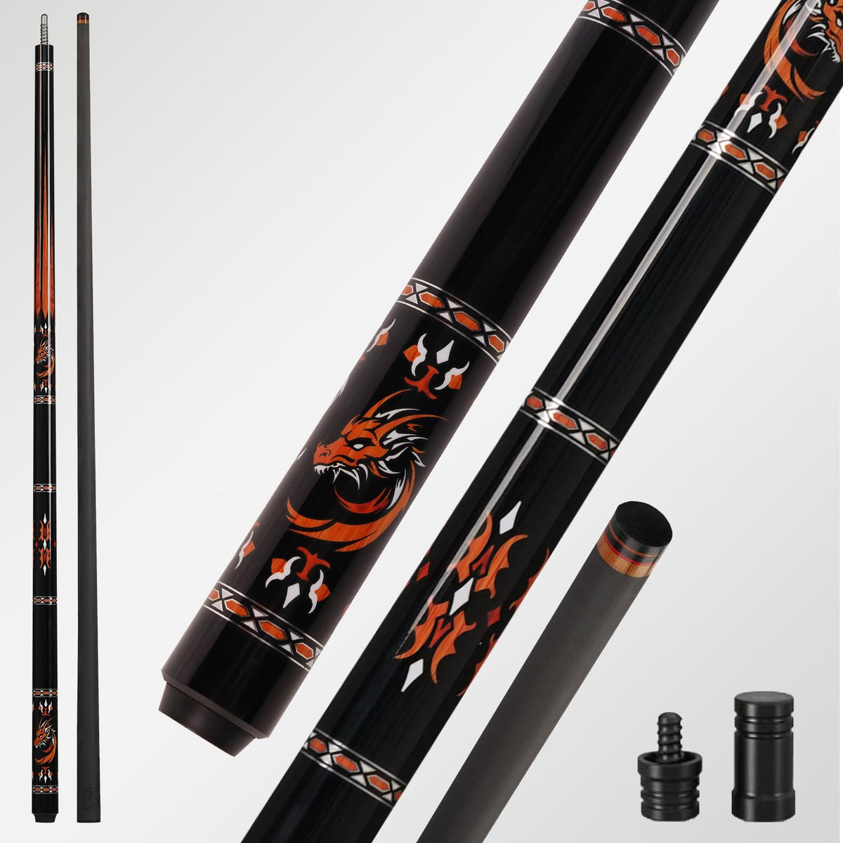 BlkCueShark - Carbon Fiber Pool Cue - Dragon
