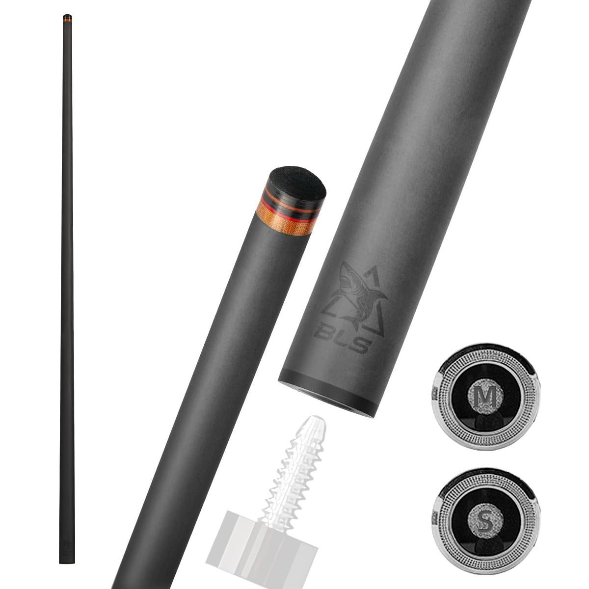 3/8-8 Carbon Pool Cue Single Shaft