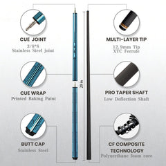 BLS - Carbon Fiber Pool Cue - Vibrant Series
