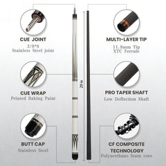 BLS - Carbon Fiber Pool Cue - U1