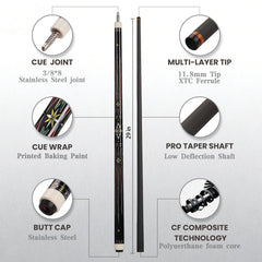 BLS - Carbon Fiber Pool Cue - F2