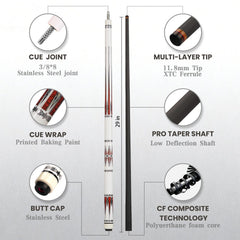 BLS - Carbon Fiber Pool Cue - U2