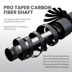BlkCueShark -  Carbon Fiber Pool Cue - U4