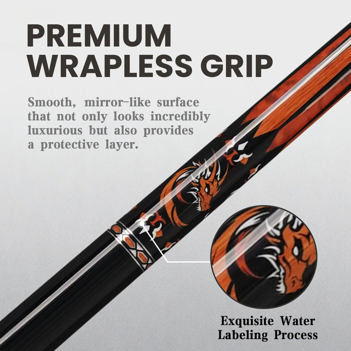 BlkCueShark - Carbon Fiber Pool Cue - Dragon