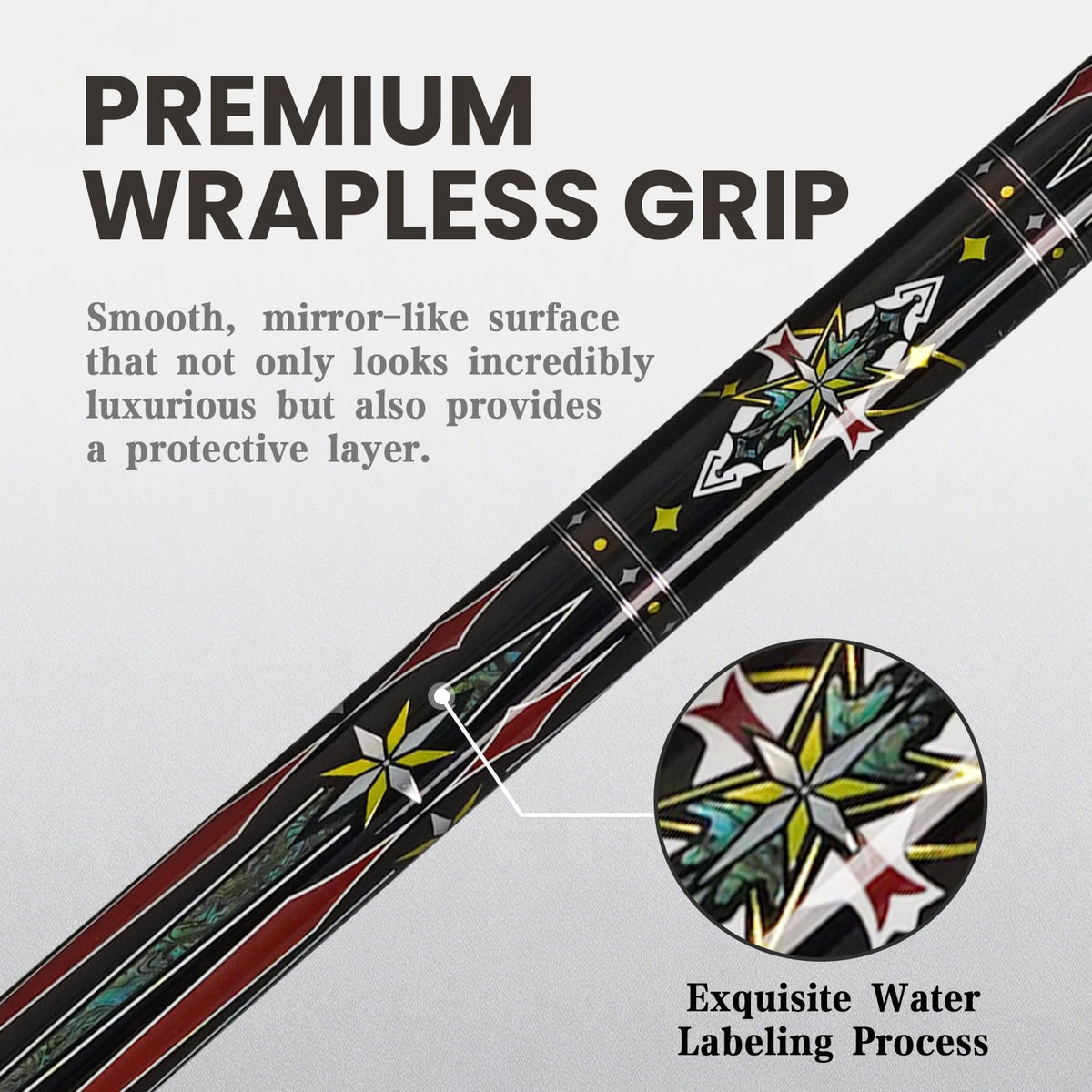 BlkCueShark - Carbon Fiber Pool Cue - F2