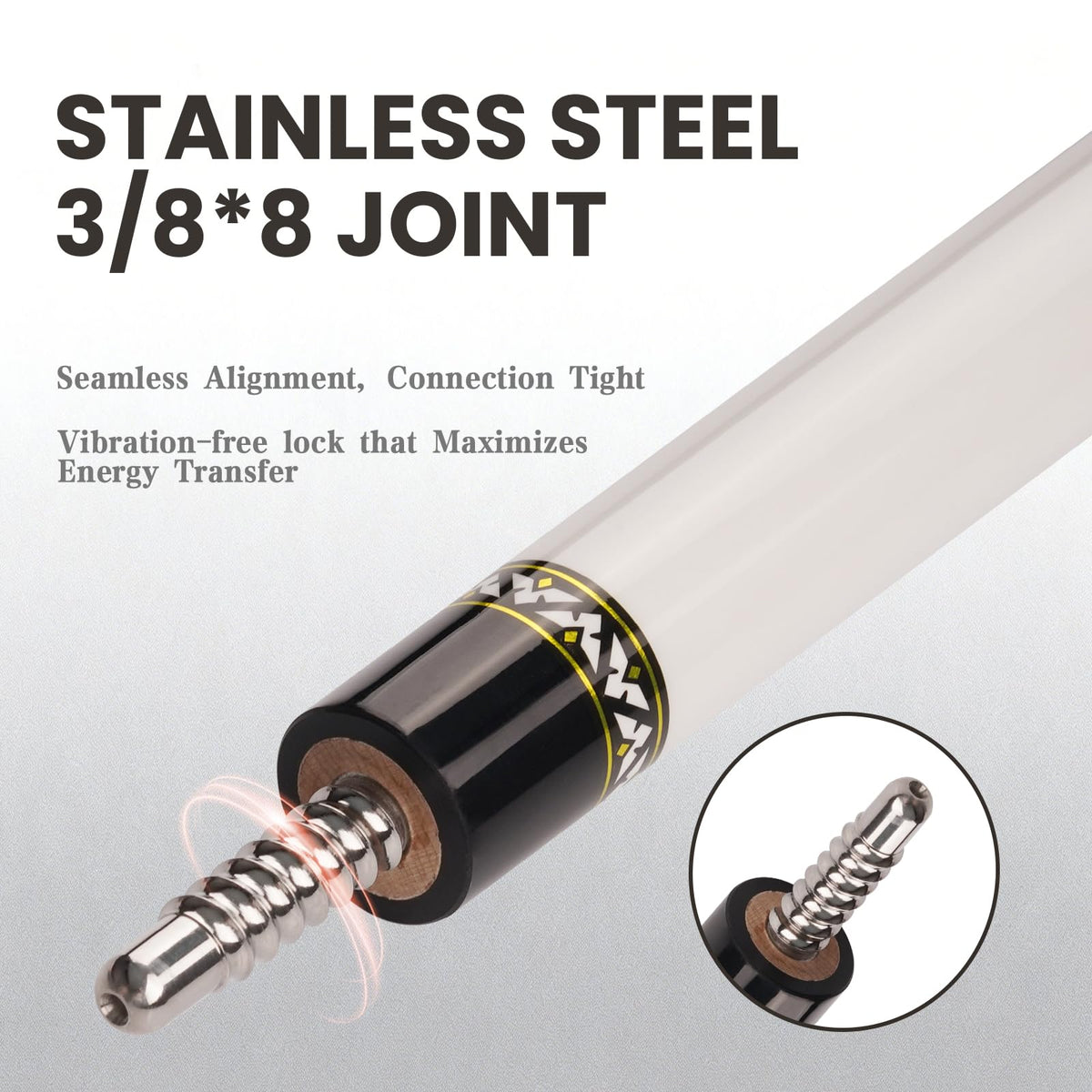 BlkCueShark - Carbon Fiber Pool Cue - U1