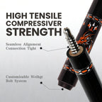 BlkCueShark - Carbon Fiber Pool Cue - Dragon