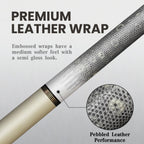 Carbon Fiber Pool Cue - Golden Cracks on Background