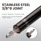 BlkCueShark - Carbon Fiber Pool Cue - F8